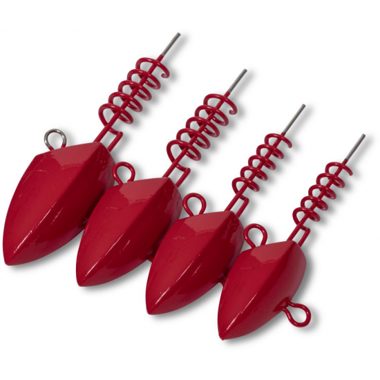 Black Cat Jig Head 36g Red 2 Pieces