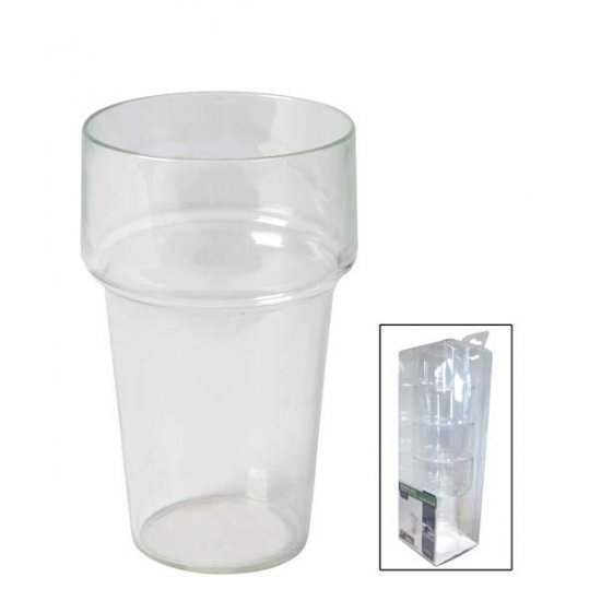 Bo-Camp Beer Glass Plastic 4 Pieces 250 ml