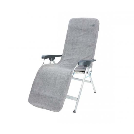 Bo-Camp Chair cover L Universal Padded terry cloth Light grey