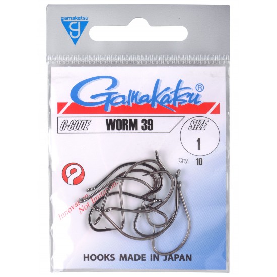 Gamakatsu Worm 39 12 pieces Hook size 2