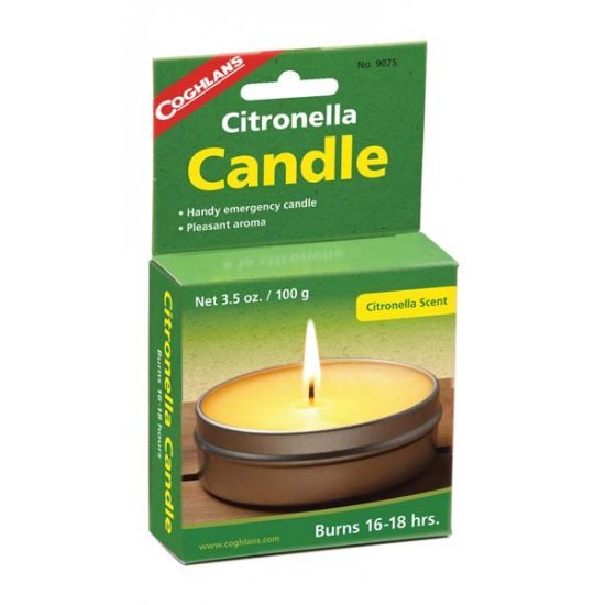 Coghlans Citronella candle Burning time 16 -18 hours
