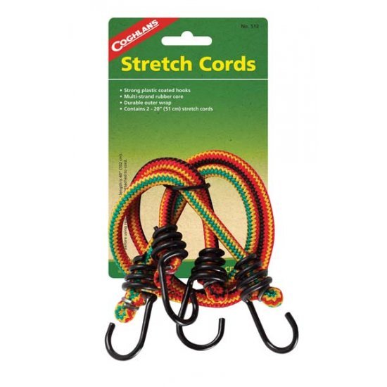 Coghlans Elastic cord with hooks 51 cm 2 Pieces