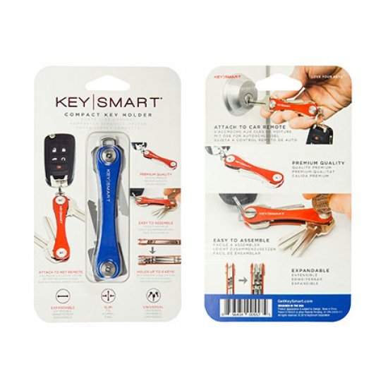KeySmart Compact Keyholder Blue Clam