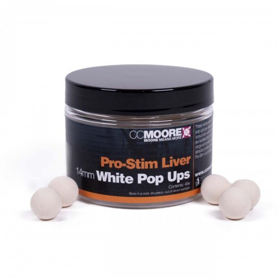 CC Moore Pro-Stim Liver White Pop Ups 14mm