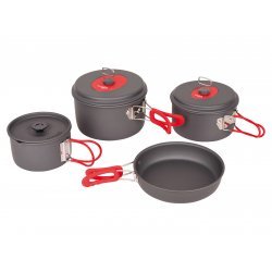 Camping pans and kettles