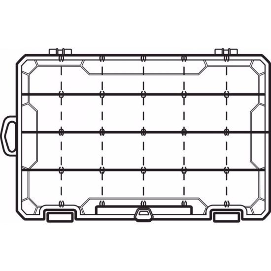 Flambeau Tuff Tainer Storage Box Transparent With Zerust 4007PD4 27.9X18.4X4.5CM