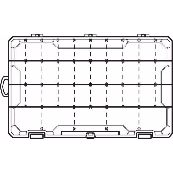 Flambeau Tuff Tainer Storage Box Transparent With Zerust 5007 -  36.2X23.2X5CM
