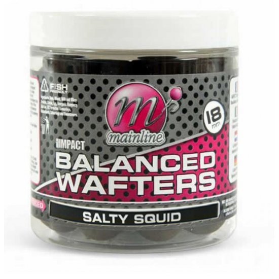 Mainline High Impact Balanced Wafters Salty Squid 12mm