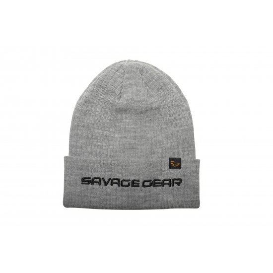 Savage Gear Fold-Up Beanie One Size Light Gray Melange