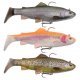 Savage Gear 4D Trout Rattle Shad 12.5cm 35g Medium Sink Rainbow Trout