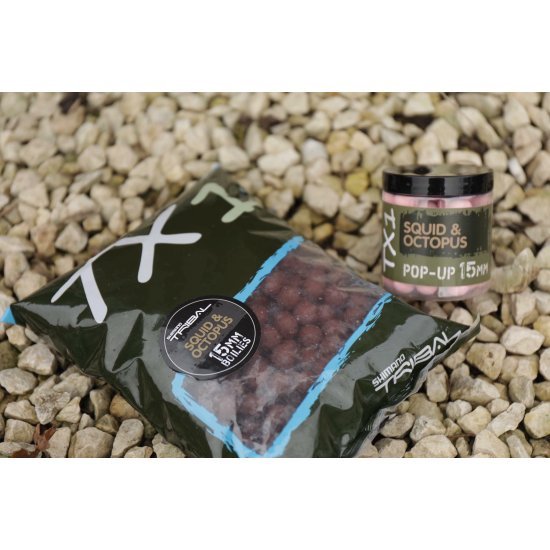 Shimano Tribal TX1 Squid and Octopus Boilies 15mm 5kg