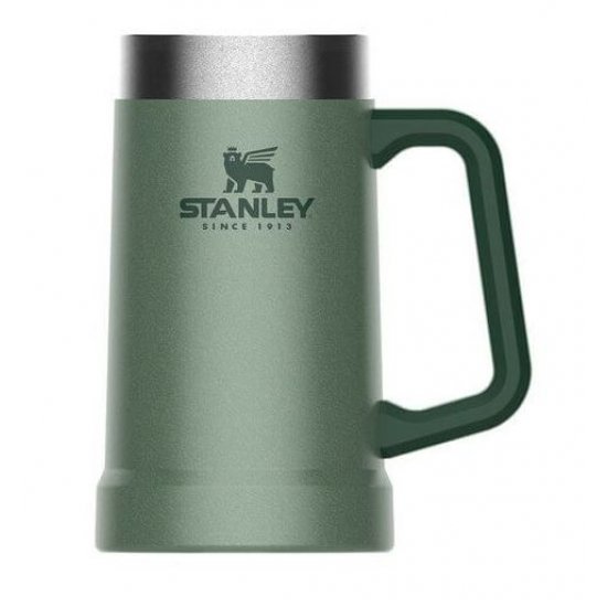 Stanley The Big Grip Beer Stein 10-02874-033 Hammertone Green, beer mug,  700 ml