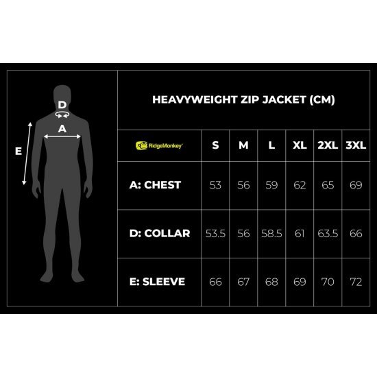 RidgeMonkey APEarel Heavyweight Zip Jacket Black