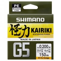 Shimano Power Pro Braided Line Vermillion Red 0.19mm 455m