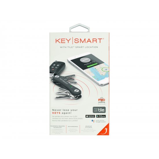 KeySmart Pro with Tile Smart Slate - KeySmart Pro with Tile Smart Slate