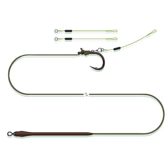 MadCat Quick Change Pellet Rig 70cm Size 3/0 Sinking