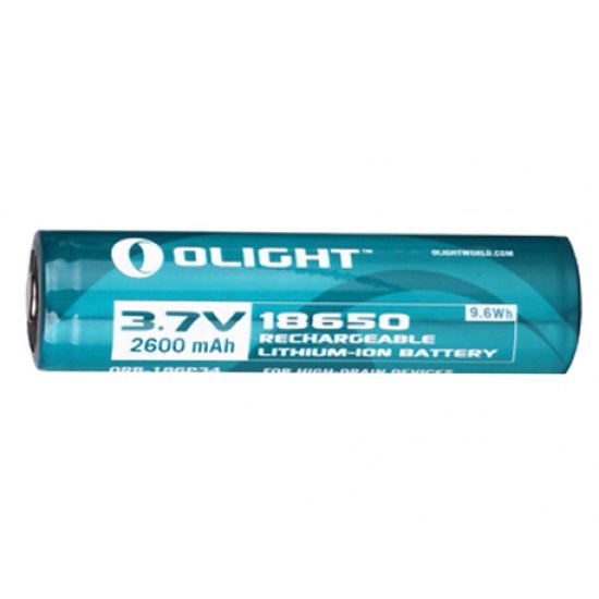 Olight 18650 2600 mAh Battery for M-Series on Blister