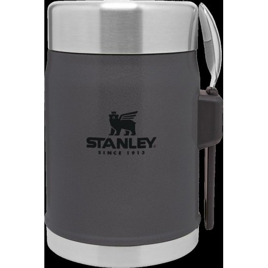 Stanley The Legendary Food Jar and Spork 0.4L Charcoal - Stanley The  Legendary Food Jar and Spork 0.4L Charcoal