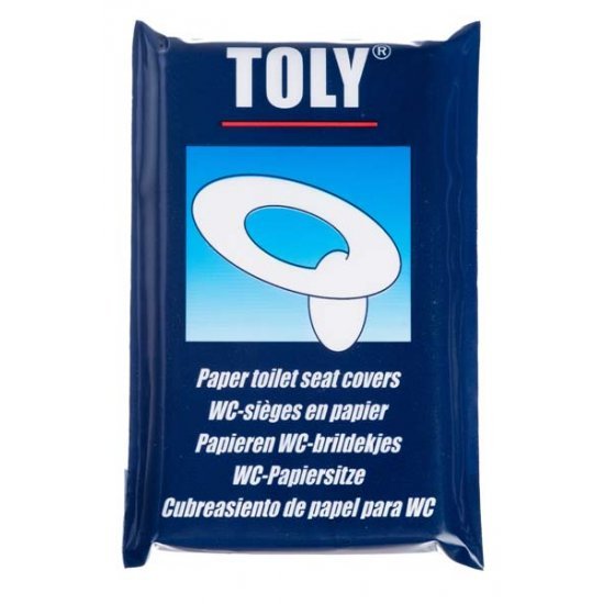 Toly Toilet seat saddle pads Paper 10 pieces