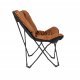 Bo-Camp Industrial Butterfly chair Himrod Clay