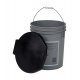 Reliance Toilet Bucket Luggable Loo 19 Liter Black Gray