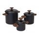 Bo-Camp Industrial collection Cookware set Hading Compact 3 stainless steel