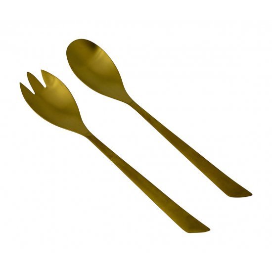 Bo-Camp Industrial collection Salad cutlery Fay 2 Pieces Gold