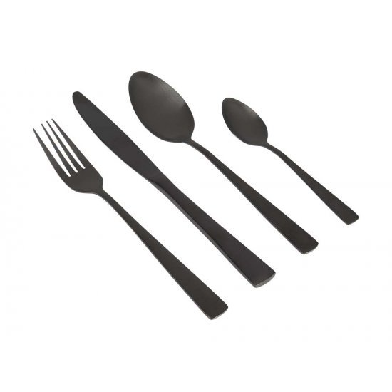 Gimex Cutlery Black 16 Pieces