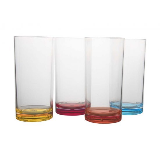 Gimex Color Line Long Drink Rainbow 480 ml 4 Pieces