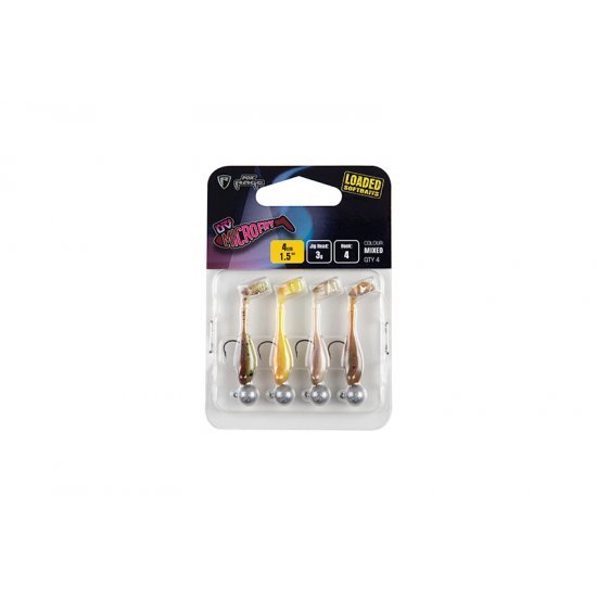 Fox Rage Micro Fry Mixed UV Color Pack Loaded 4cm 4 Pieces