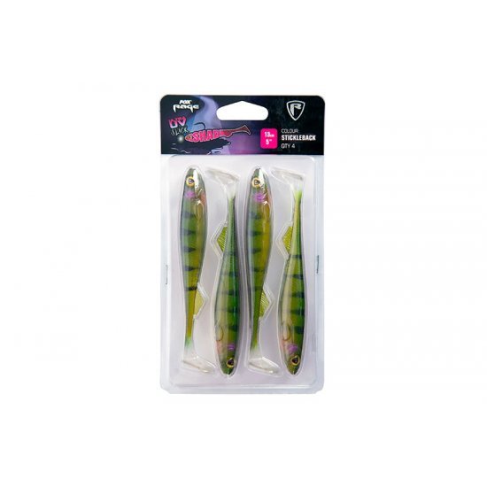 Fox Rage Slick Shad Ultra UV Stickleback 13cm 4 Pieces