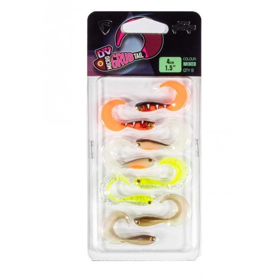 Fox Rage Micro Grub Mixed Color Pack 4cm 8 Pieces