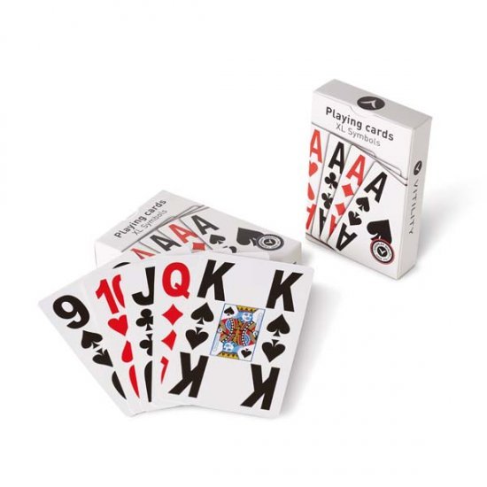 Vitility Playing cards With large symbols