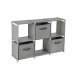 Bo-Camp Cabinet with drawers Multiuse 6 Compartments