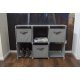 Bo-Camp Cabinet with drawers Multiuse 6 Compartments