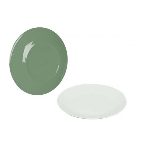 Bo-Camp Breakfast Plate 100% Melamine 21,5cm Twotone Green